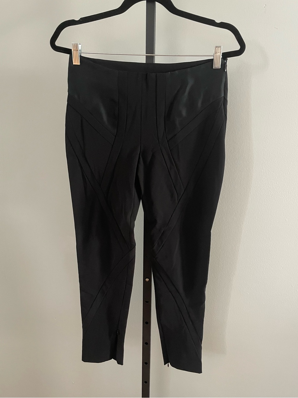 Maiyet Silk Panel Black Trouser Pants Size 38 (US Size 6/8)